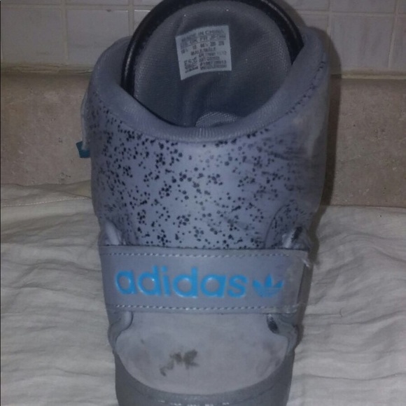 Size 10.5 Grey and Blue Adidas - Picture 2 of 3